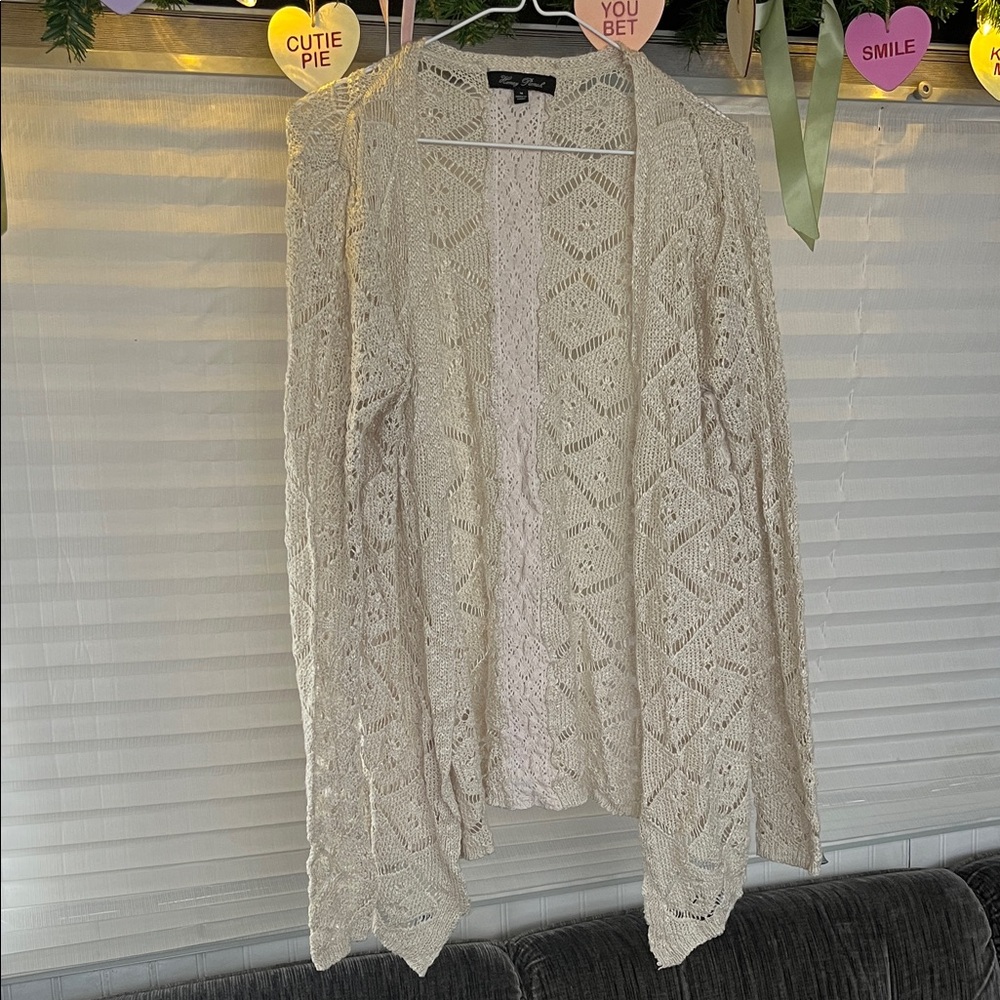 Honey Punch Cream Lace Cardigan